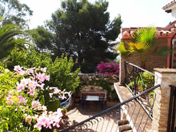 View to lower terrace