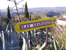 Sign to Las Granadas
